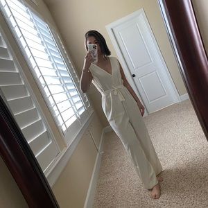 Elizabeth Suzann Mara Jumpsuit White Silk